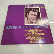 EDDIE COCHRAN LP ~ Never To Be Forgotten ~ LONG TALL SALLY BLUE SUEDE SHOES WOW!