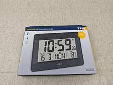 TFA Dostmann Digital Wall, 60.4519.01, Radio-Controlled Clock with Indoor Temper