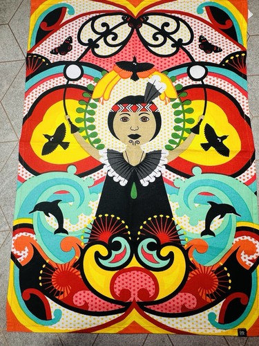 Aroha tea towel bright - co,