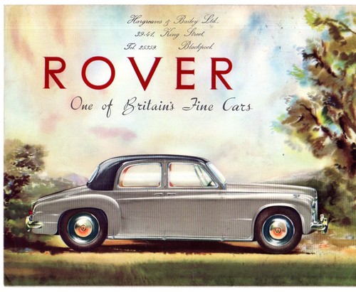 Rover p4 1953 - 1953-54, uk