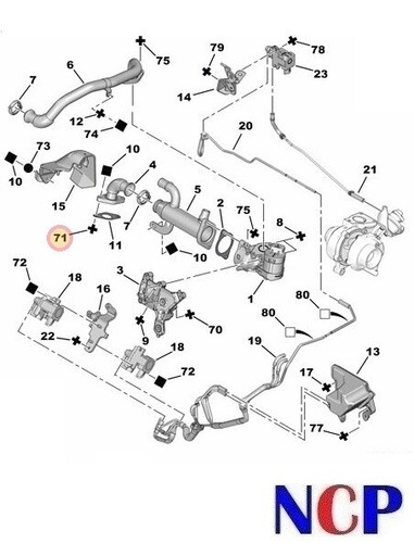 Peugeot citroen hdi egr - hdi, /