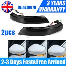 2x LED SIDE DOOR WING MIRROR INDICATORS LIGHT DYNAMIC For Ford Focus Mk2 Mk3 Mk4