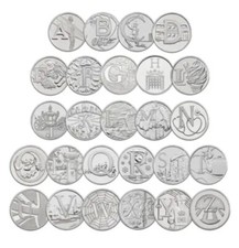 10P A-Z ALPHABET 10 PENCE 2018