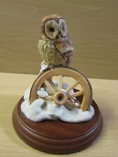 Rare & Beautiful BFA Border Fine Arts B0228 "TAWNY OWL ON WHEEL" Russell Willis