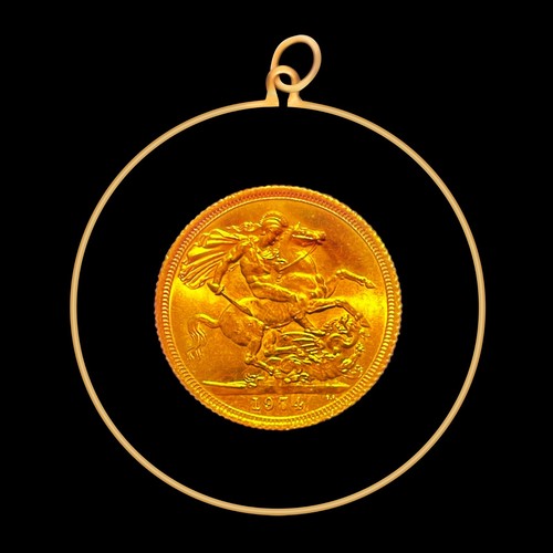 9ct gold hologram pendant - hologram,
