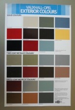 VAUXHALL OPEL orig 1984 UK Mkt