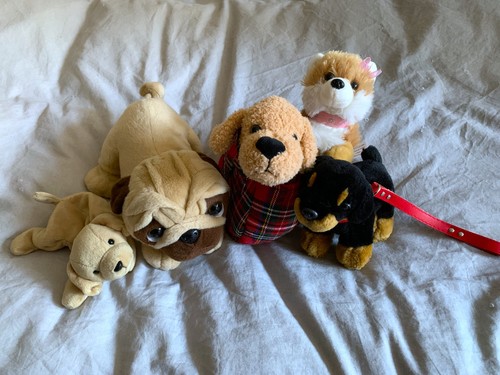 Soft toy dog bundle - 5x,