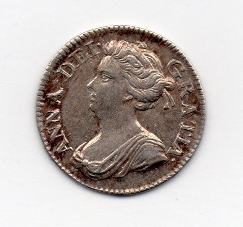 1704 maundy threepence anne - maundy,