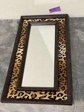 Vintage Leopard Print Mirror