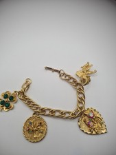 Vintage Charm Bracelet Gold