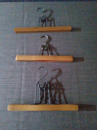 Vintage wooden hangers lot - hangers, of