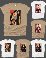 Sexy Nun Nurse Emo Mens T Shirt Boobs Woman Pin Up Goth Naked Cross Unisex UK 