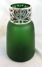 LOETZ VASE w SILVER OVERLAY