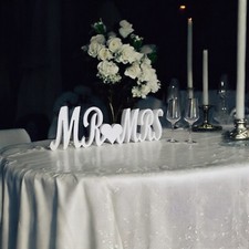 Mr & Mrs Sign - Mr and Mrs Letters - Wedding Ideas- Polystyrene Sign