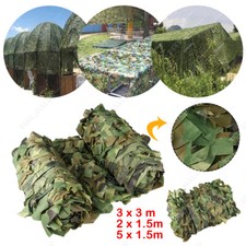 1.5-10M Camo Net Hunting/Shooting Camouflage Hide Army Camping Woodland Netting
