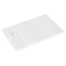 1x White 30cm x 20cm Rectangle Marble Chopping Board Kitchen Cutting Boards