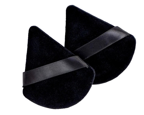 2pcs velvet triangle powder - triangle,