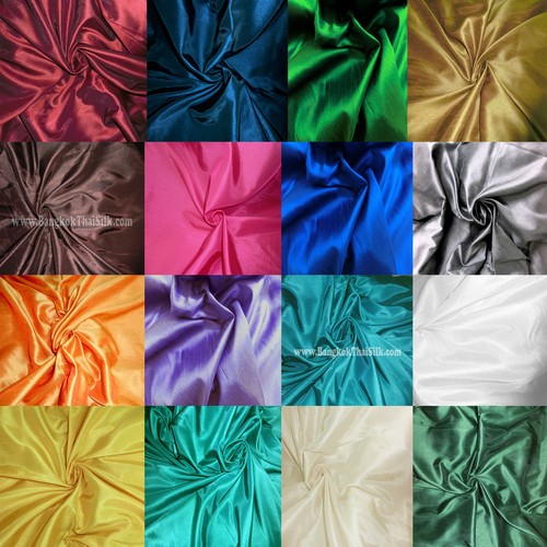 Dupioni faux silk fabric - silk,