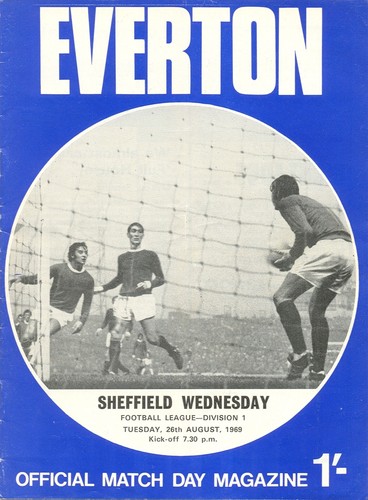 Everton home programmes - everton,