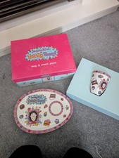 Jacqueline Wilson Totally Tracy Beaker 2pc Porcelain Dining Set 2006 Collectable