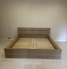 IKEA Sultan Lien Super King Size Wooden Effect Bed Frame