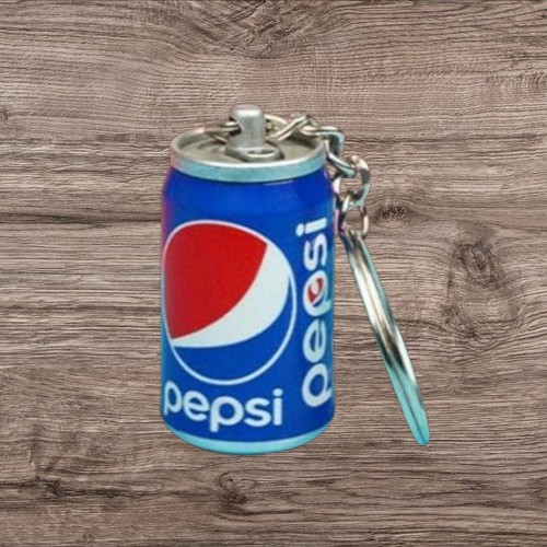 Pepsi can novelty keyring - can,