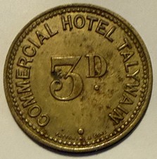 Antique Wales Welsh pub token