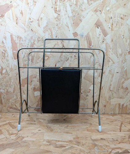 Vintage magazine rack atomic - magazine,