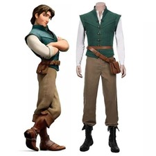 Flynn Rider Tangled Rapunzel Cosplay Costume Adult Carnival Uniform Halloween An