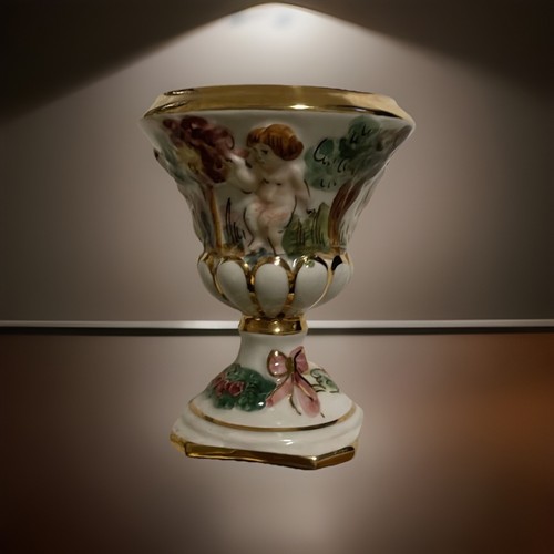 Antique capodimonte italy vase - antique,