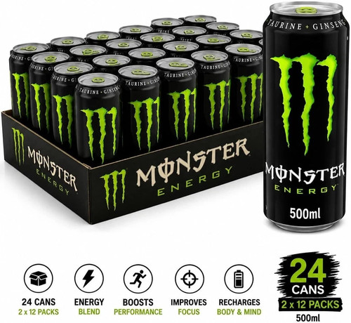 Monster energy drink can 500 - energy,