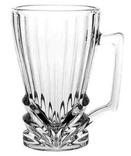 6 Dsigner,S GLASS TEA CHAI COFFEE LATTE QAHWA CUP MUG, 270ML Dishwasher Safe