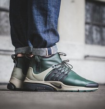Nike Air Presto Mid Utility Trainers - Grove Green - Size UK 10 (EU 45) US 11
