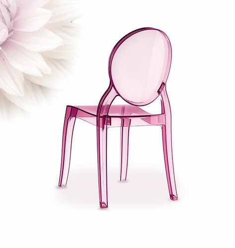 Pink ghost chair - ghost,