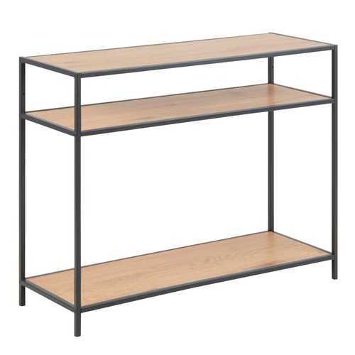 Black metal console table - metal,