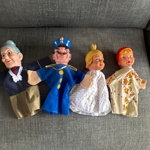 Vintage lot hand puppets - lot,