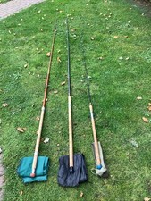 3 Vintage Fishing Rods In Excellent Working Order  By Abu, Pegley Davis Etc.