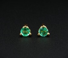 Vintage 18k Natural Emerald
