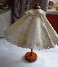 Dolls House - Sun shade - wooden with yellow shade which can be raised/lowered
