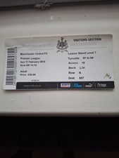 MATCH TICKET PREMIER LEAGUE
