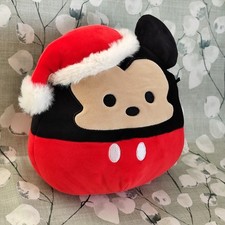 Squishmallow - Mickey Mouse Santa Hat - Disney - 8"