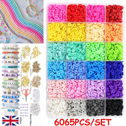 6065pcs set clay beads - 6065pcs/set, for