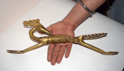 Brass bird door - door, 16''