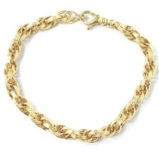 Ladies 9ct gold - 9ct, bracelet