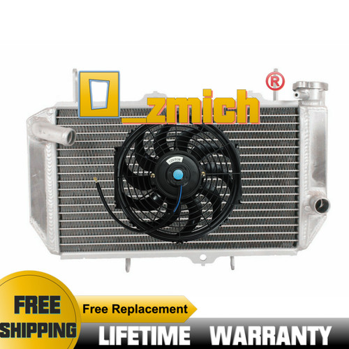 Aluminum atv radiator fan - aluminum, radiator+7"fan