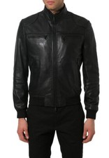 Mens 90s Black Leather