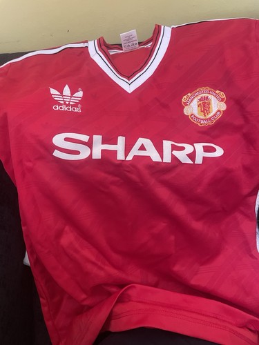 Retro original man utd shirt - man,