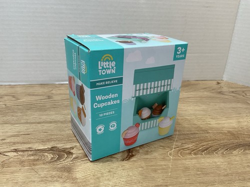Little town wooden cupcake - little, 10