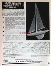 Hales FROGFLITE Marine Kit 1967 Advert - 'WINDY II' Racing Yacht PRINT