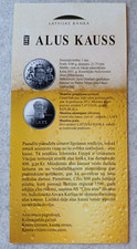 Latvian Bank 1 Lats Commemorative Coin Booklet – "Alus Kauss" (Beer Mug) 2011